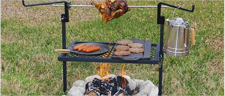 Camp style grill